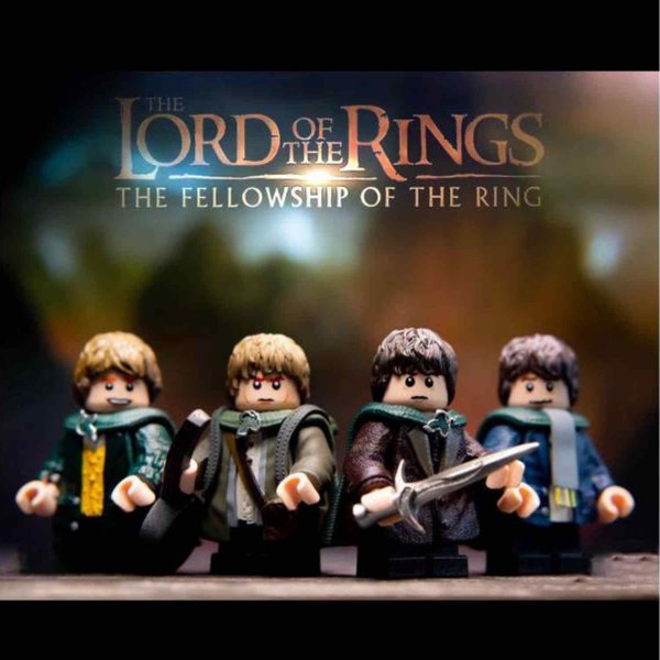 Lord of the Rings Hobbits (Frodo, Sam, Pippin and Merry)