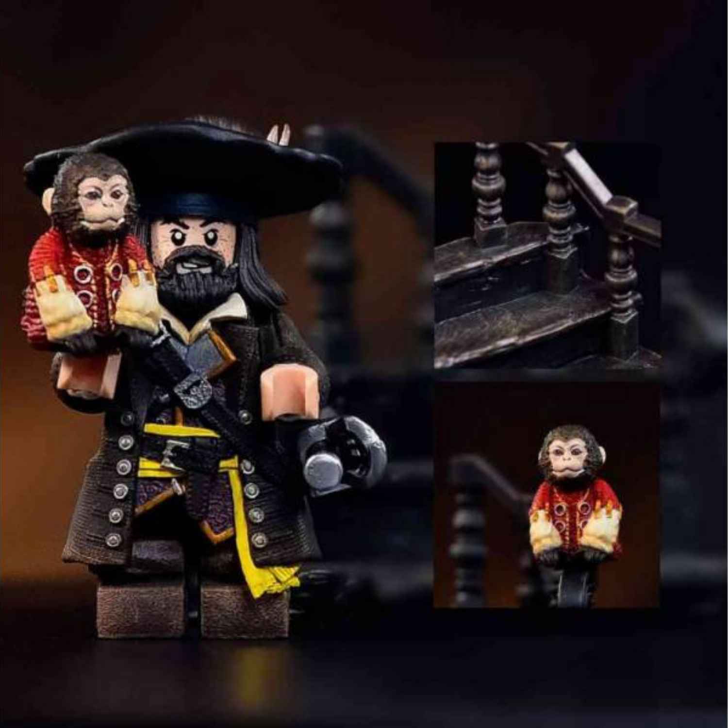 Pirates of the Caribbean Captain Hector Barbossa Loot A Brick
