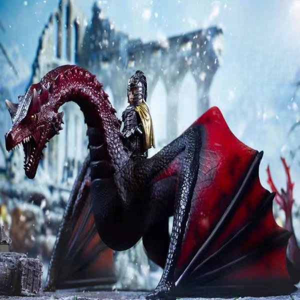 House of the Dragon Caraxes the Bloodworm, Daemon Targaryen & Rhaenyra Targaryen