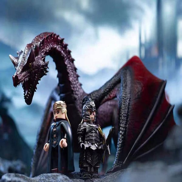 House of the Dragon Caraxes the Bloodworm, Daemon Targaryen & Rhaenyra Targaryen