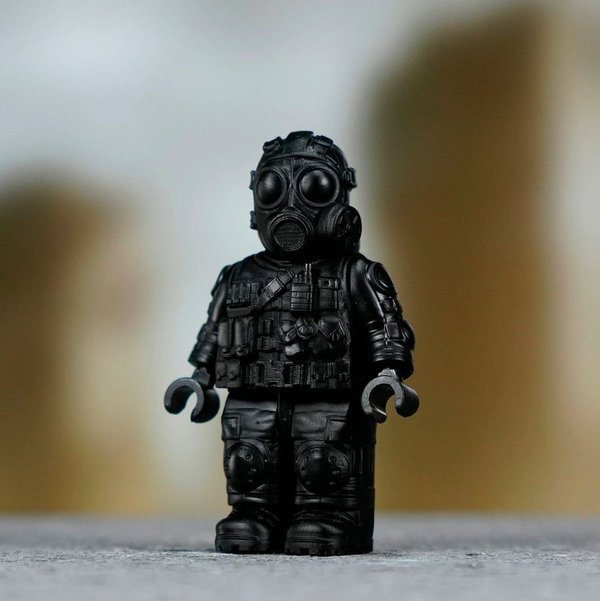 Modern chemical warfare soldier