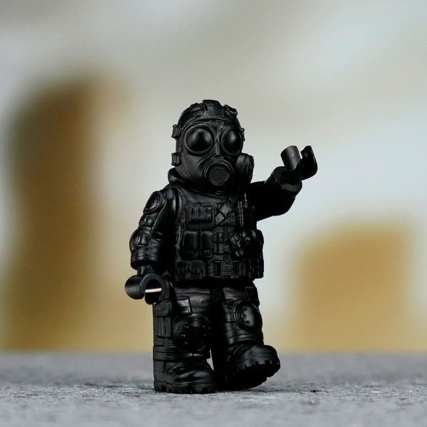 Modern chemical warfare soldier